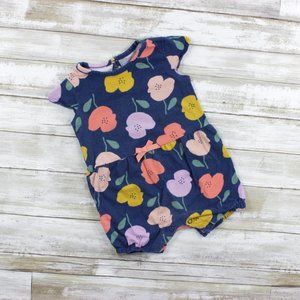Just One You by Carter's Blue Floral Romper, 12M